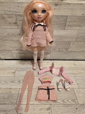 Rainbow Hogh Pink Fashion Doll Outfit Set with Coordinating Accessories